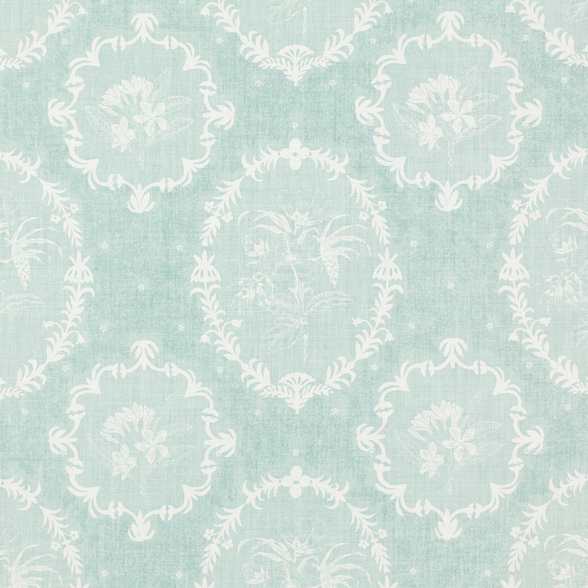 SCHUMACHER RAOUL TEXTILES CAMEO PRINTS PRINTS ROBIN'S EGG - 406B67