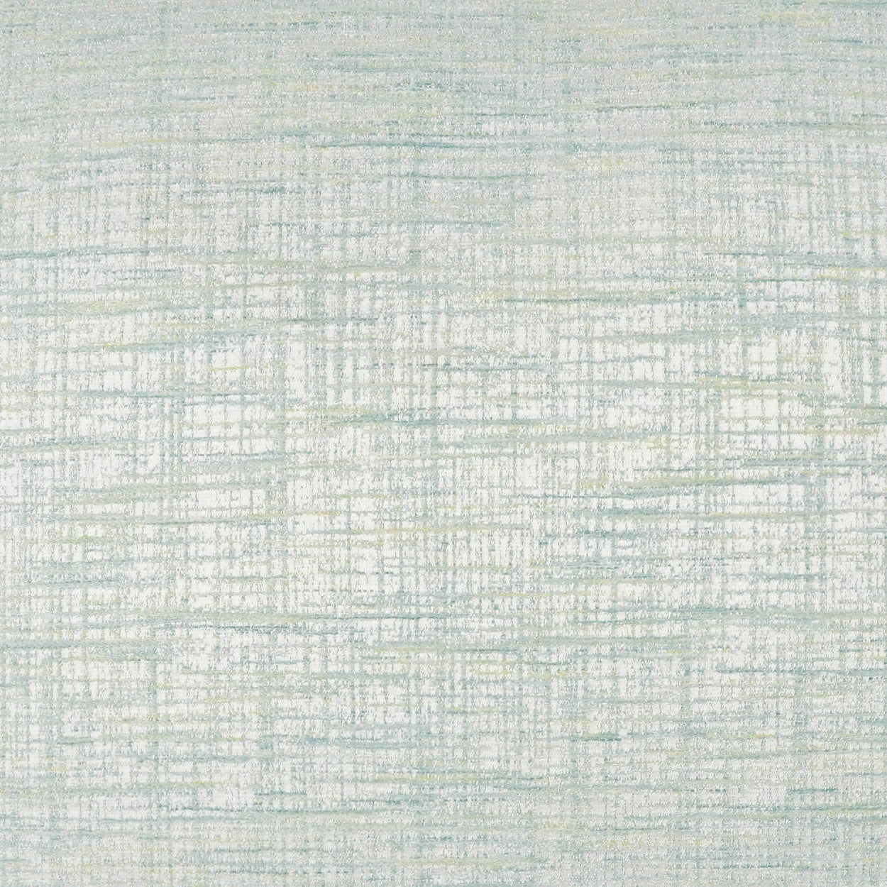 Pale blue-gray woven pillow with a subtle crosshatch grid and linen-like texture.