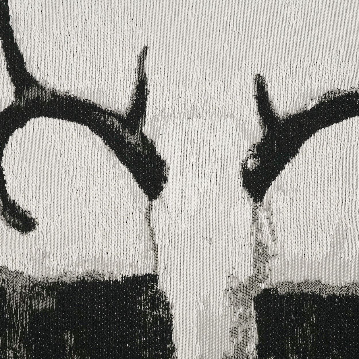 D.V. KAP HOME 24" x 24" White Tail Pillow Western Chic, Novelty, Animal - 4110-2424