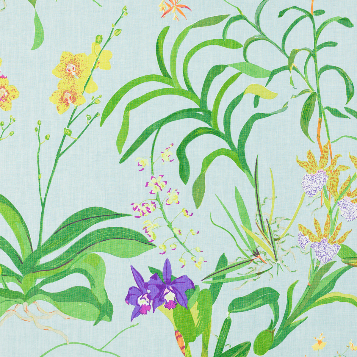 SCHUMACHER RAOUL TEXTILES CALYPSO PRINTS PRINTS ROBIN'S EGG - 411B67