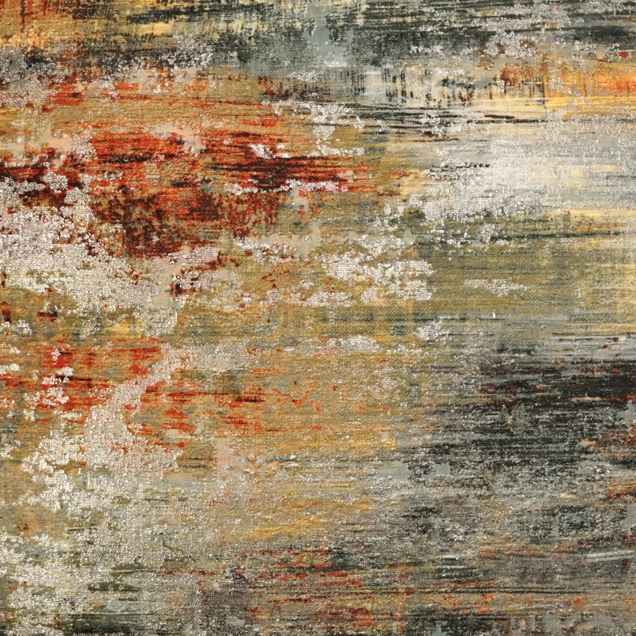 D.V. KAP HOME 24" x 24" Serston Pillow - Orange Abstract, Transitional, Glam - 4146-O-2424