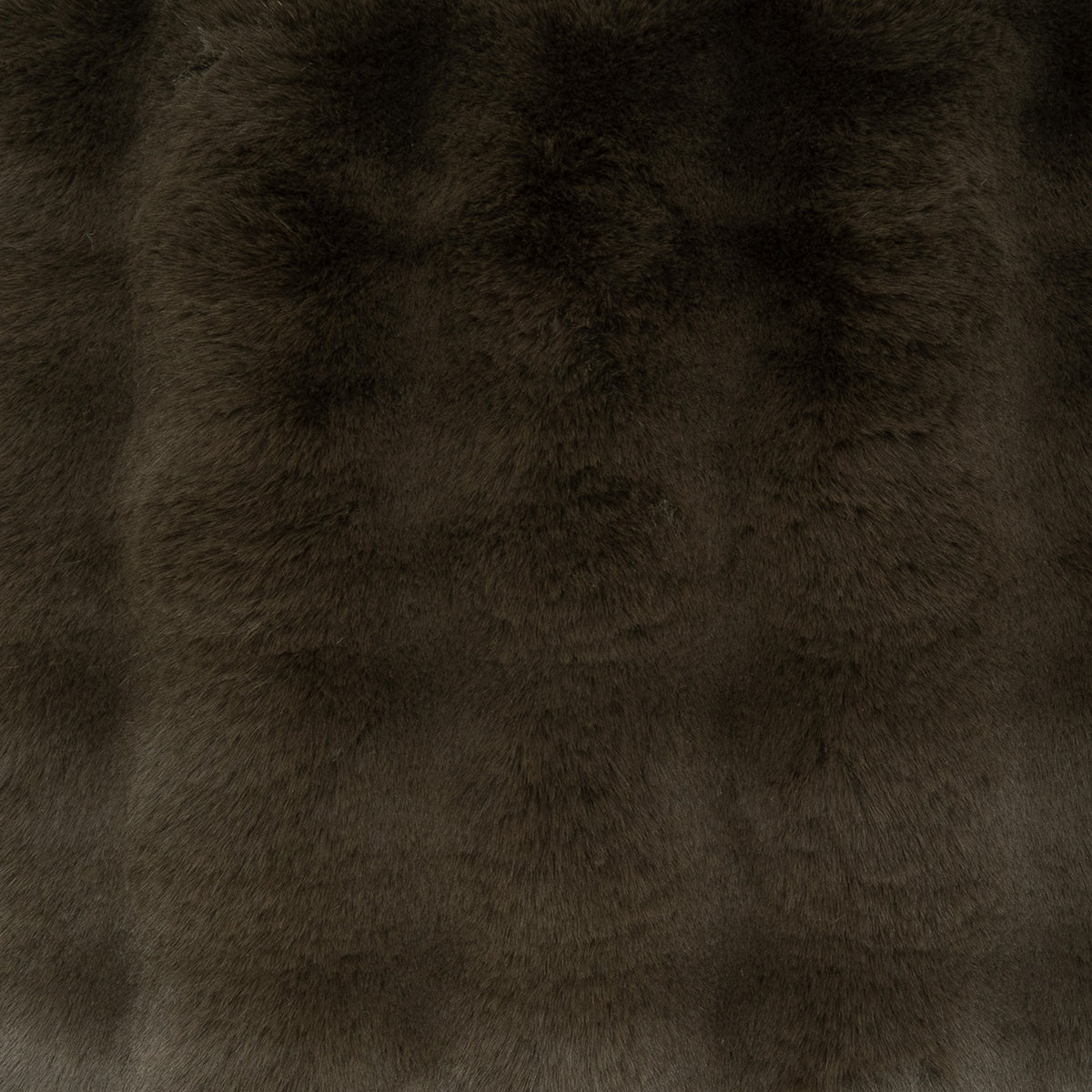 D.V. KAP HOME 24" x 24" Affair Pillow - Espresso Faux Fur, Solid - 4169-E-2424