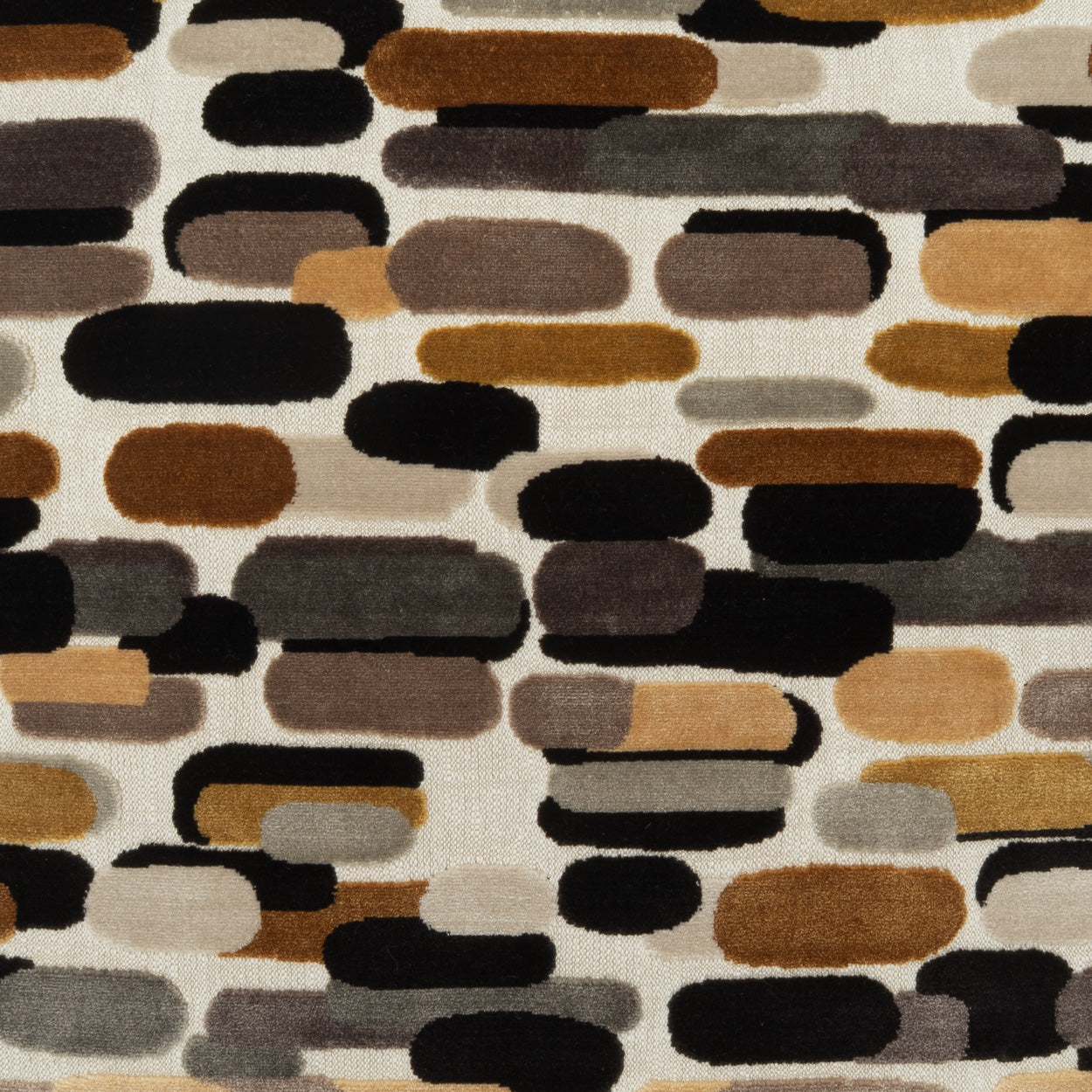 D.V. KAP HOME 4183-G-YARD Capsules Fabric - Granite Circular , Dots, Abstract - Capsules