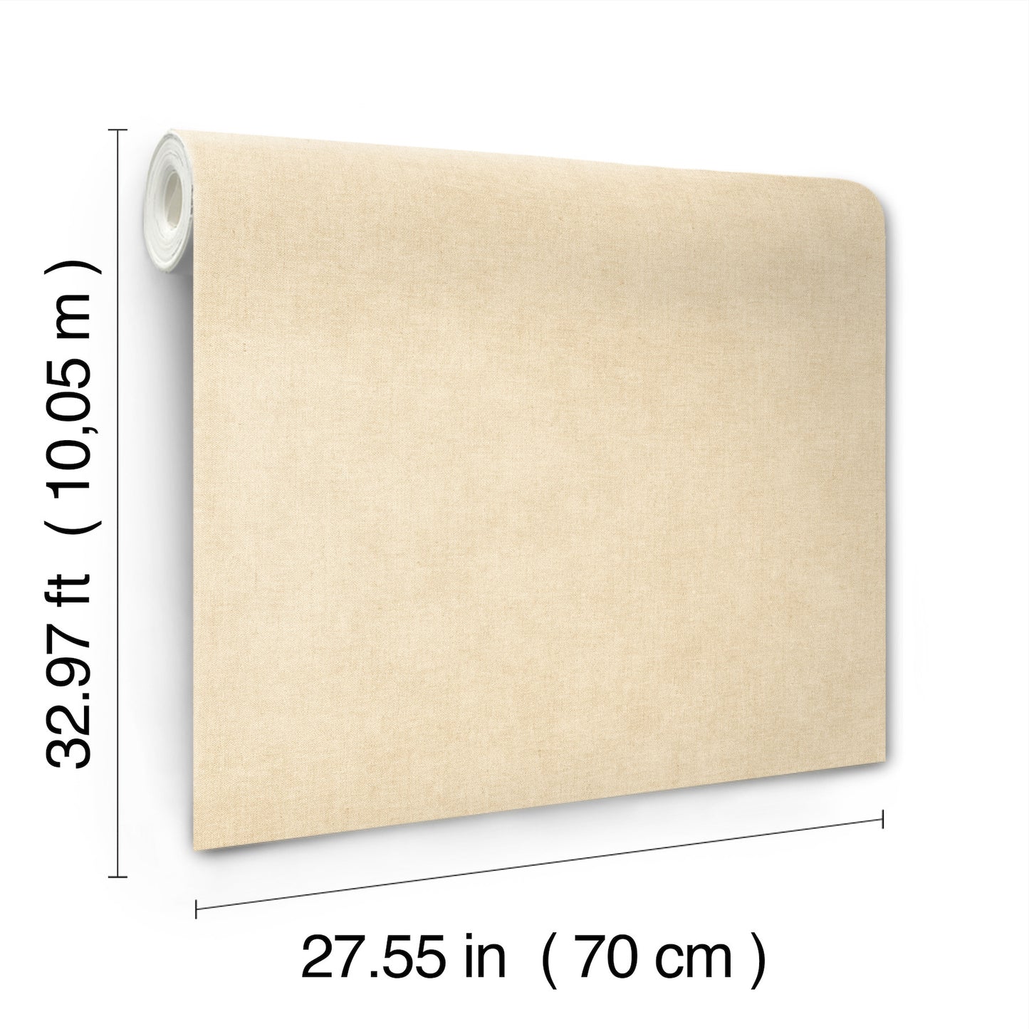 York Wallcoverings A-Street Prints Nuovo Ivory Faux Linen Wallpaper Graphics Transitional Ivory Wallpaper - 4193-7421