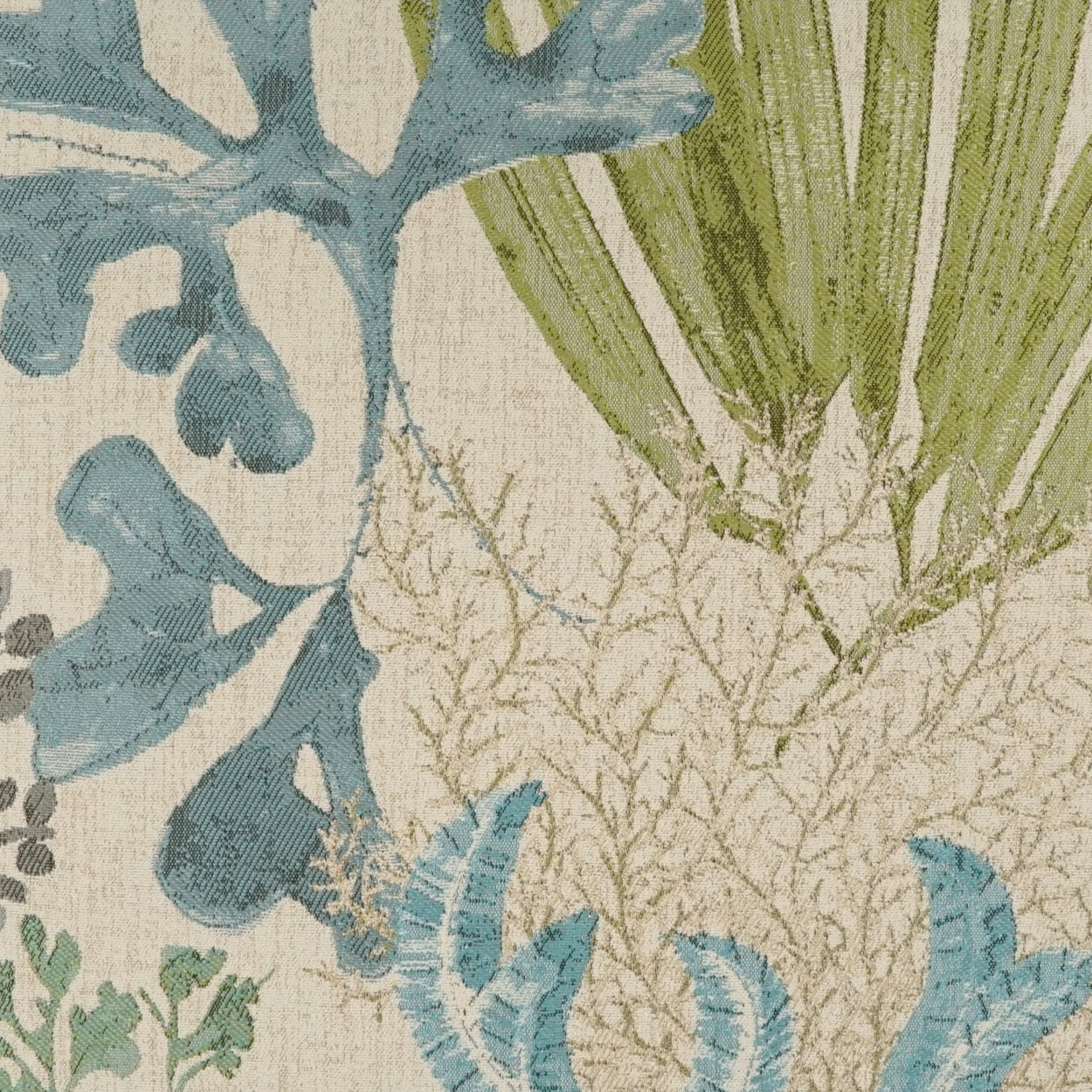 D.V. KAP HOME 4198-YARD Wakame Fabric Novelty, Floral, Beach Turquoise,Teal - Wakame