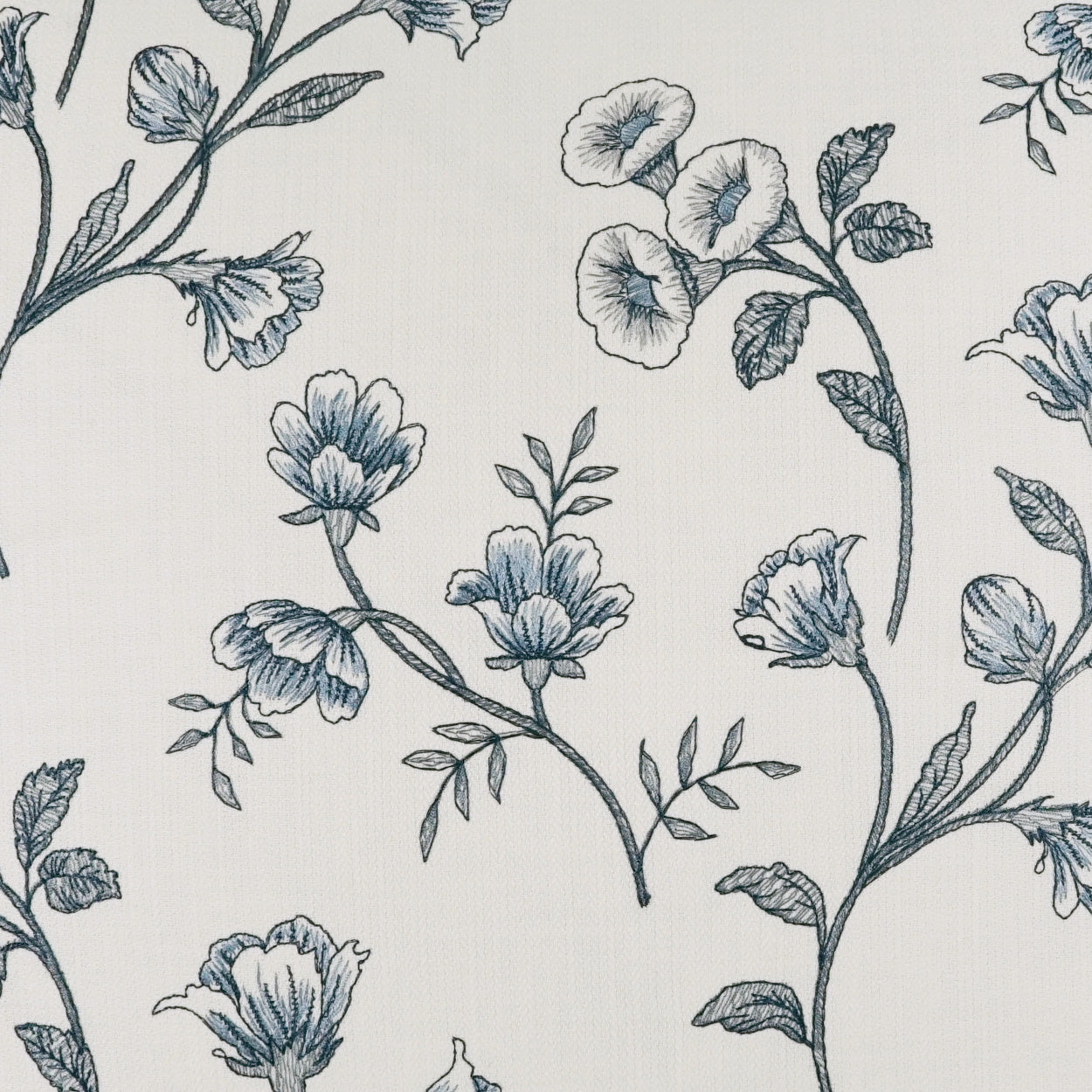 D.V. KAP HOME 24" x 24" Tulah Pillow Floral, Traditional, Embroidery - 4200-2424