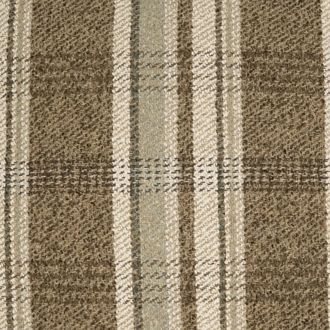 D.V. KAP HOME 4225-M-YARD Ridgeway Fabric - Mocha Plaid - Check, Traditional, Farmhouse Brown - Ridgeway