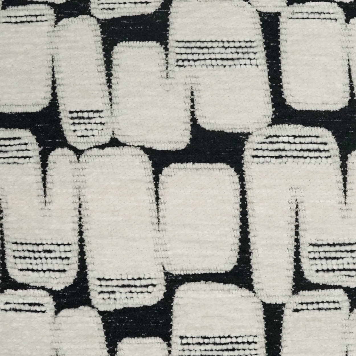 D.V. KAP HOME 4232-YARD Parlay Fabric Modern, Global, Abstract White, Black - Parlay