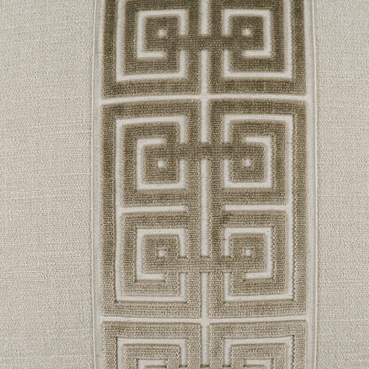 D.V. KAP HOME 24" x 24" Terus Pillow - Toast Traditional, Band / Ribbon - 4244-T-2424