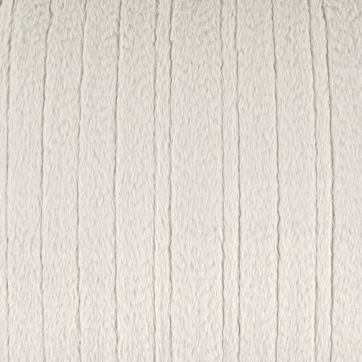 D.V. KAP HOME 24" x 24" Spalding Pillow - Silver Faux Fur, Solid, Stripes - 4295-S-2424