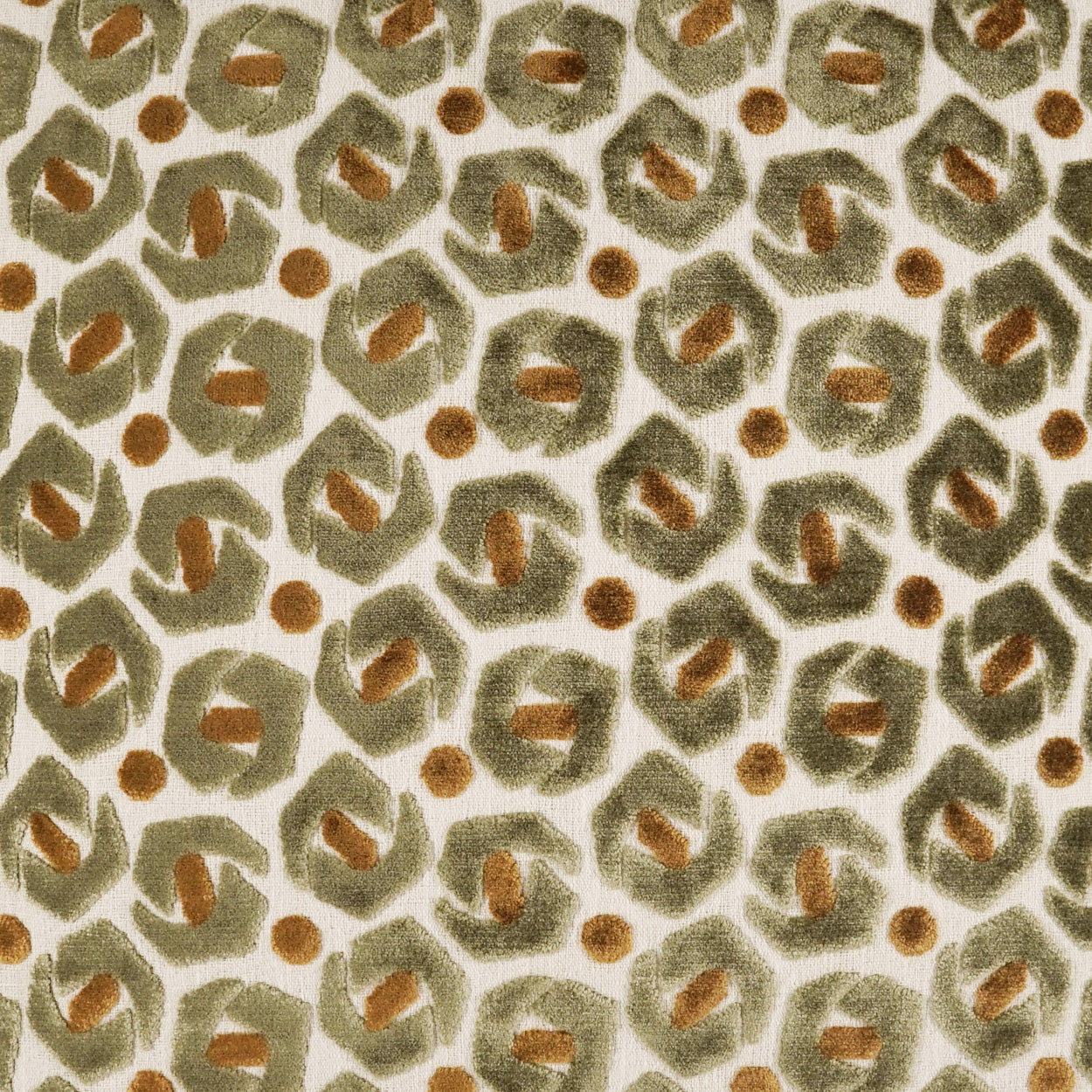 D.V. KAP HOME 24" x 24" Ollina Pillow - Sage Traditional, Transitional, Geometric, Circular - Dots - 4299-S-2424