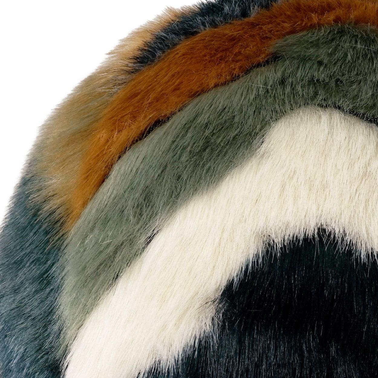 D.V. KAP HOME 12" x 12" Furdi Faux Fur, Chevron, Transitional, Modern - 4336-1212