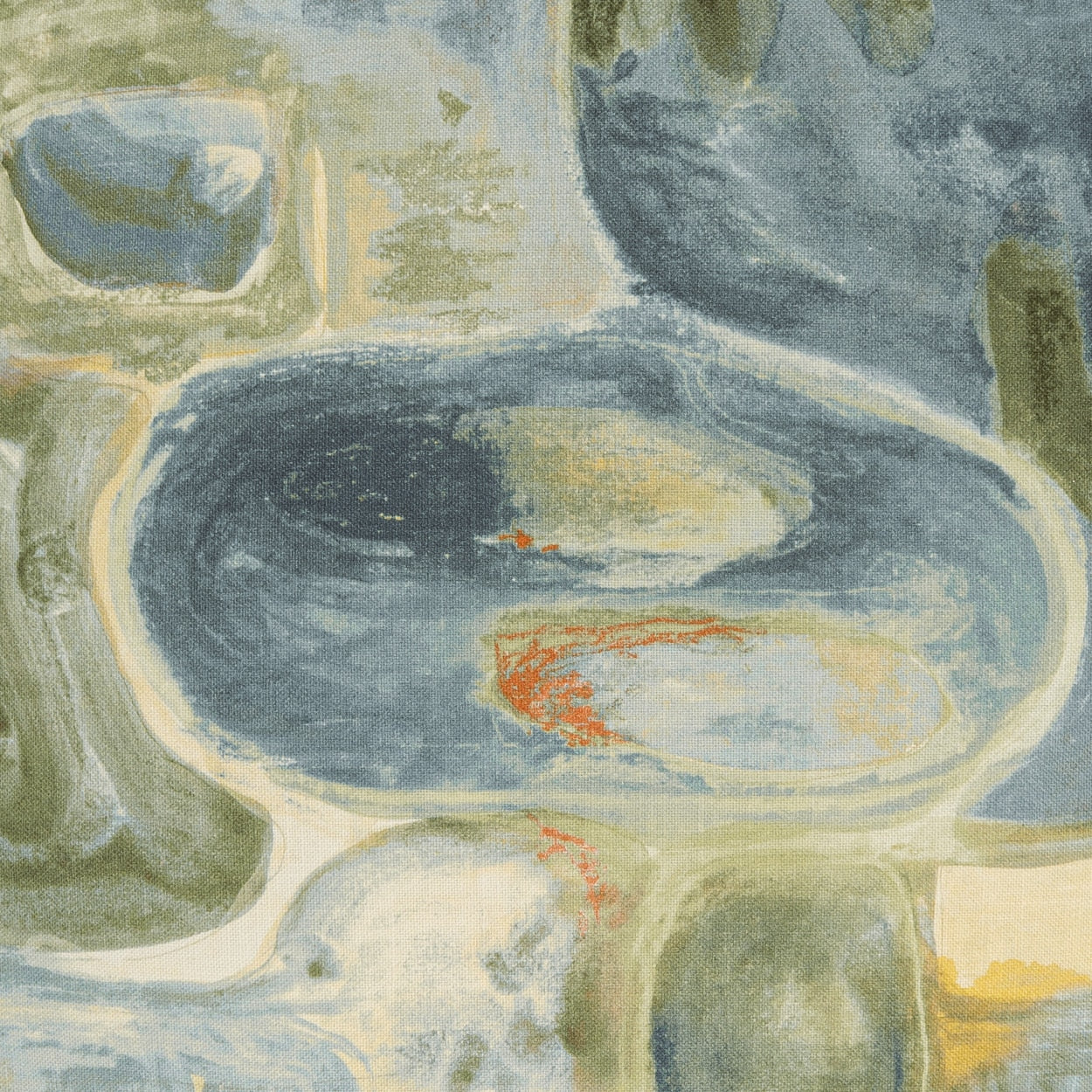 D.V. KAP HOME 4338-A-YARD Tavia Fabric - Azul Abstract, Modern Blue - Tavia