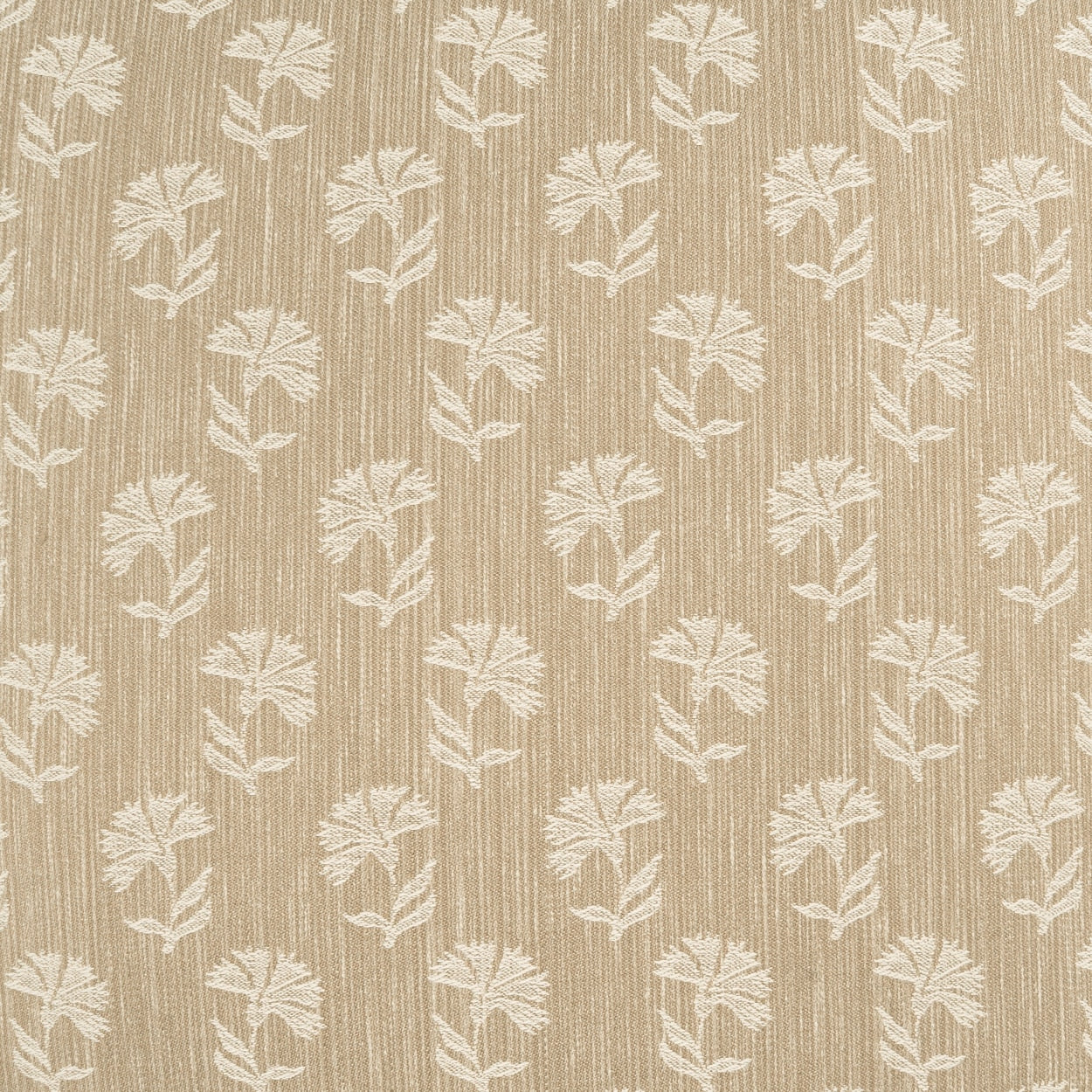 D.V. KAP HOME 4345-YARD Thistle Fabric Floral, Farmhouse Taupe - Thistle