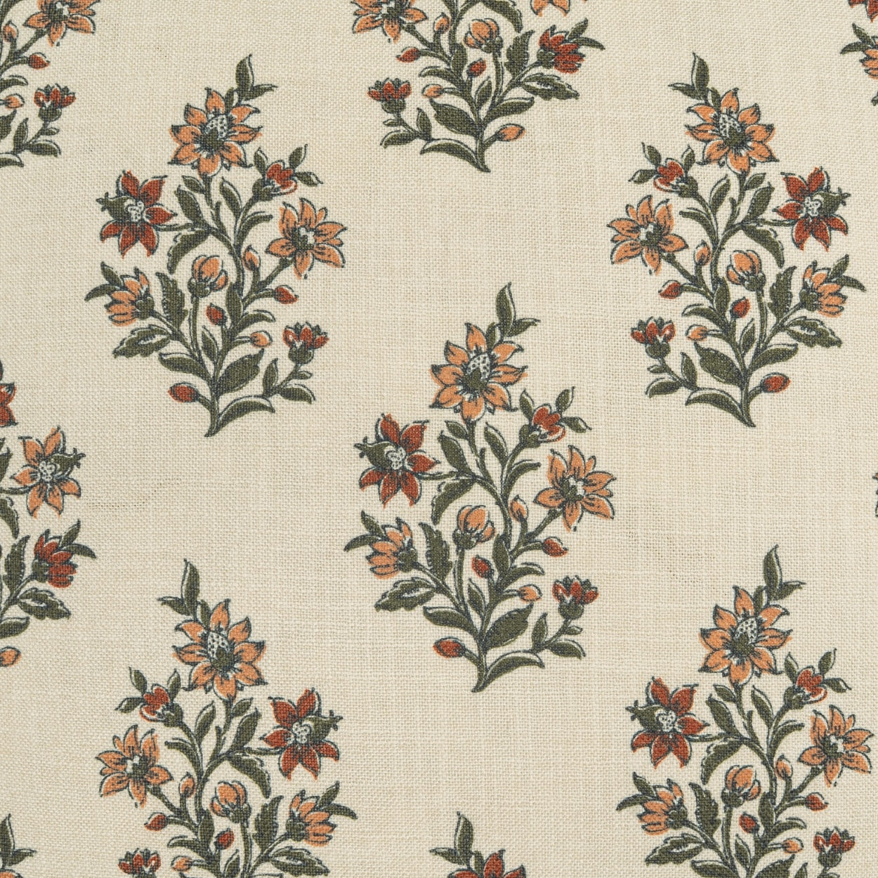 D.V. KAP HOME 24" x 24" Floren Floral, Traditional, Farmhouse - 4347-A-2424