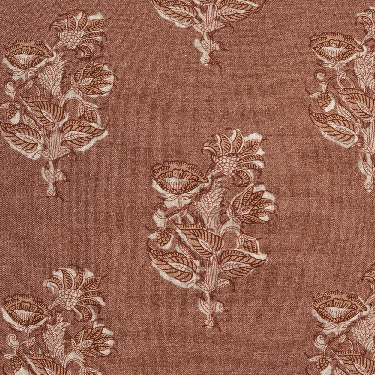 D.V. KAP HOME 4353-YARD Tenera Fabric Floral, Traditional, Farmhouse Red - Tenera