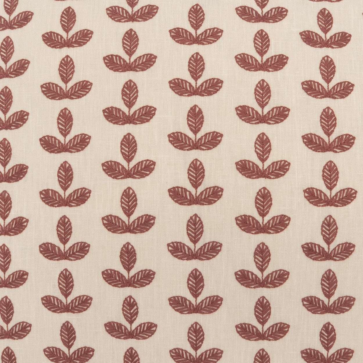 D.V. KAP HOME 24" x 24" Clemence Floral, Embroidery, Farmhouse - 4355-W-2424