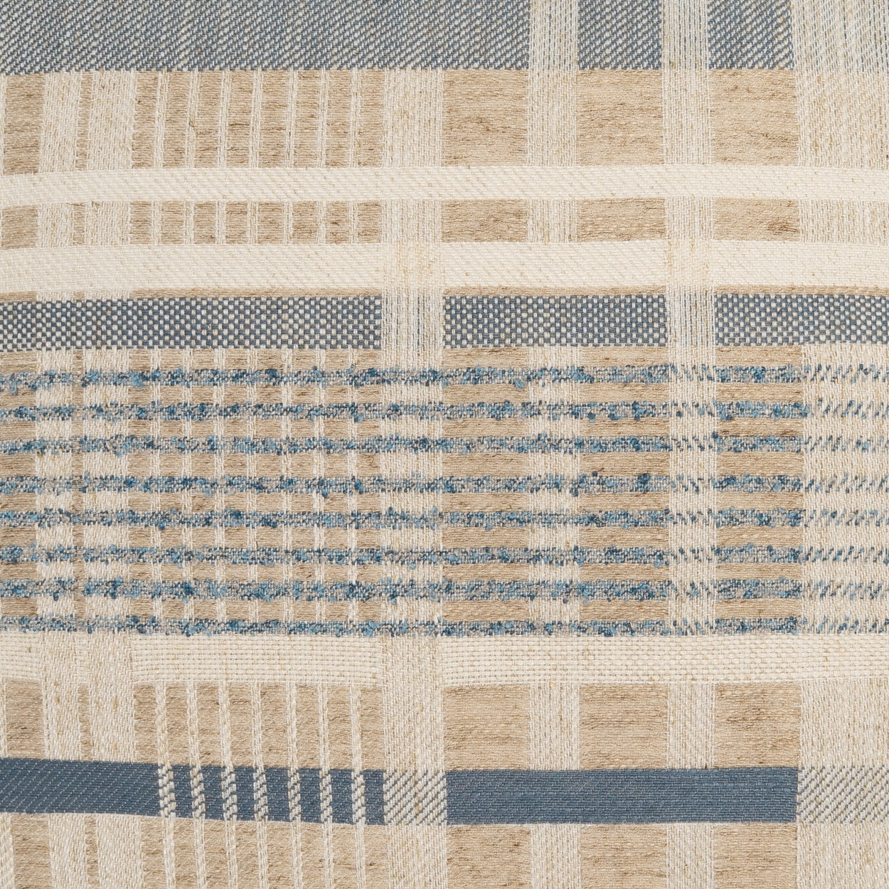 D.V. KAP HOME 4358-YARD Quincy Fabric Plaid - Check, Beach, Farmhouse Blue - Quincy