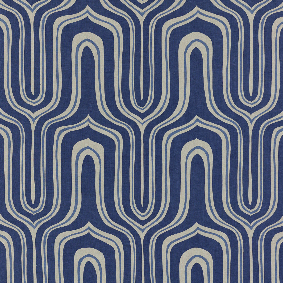 SCHUMACHER RAOUL TEXTILES NIGEL PRINTS PRINTS INDIGO - 435U59