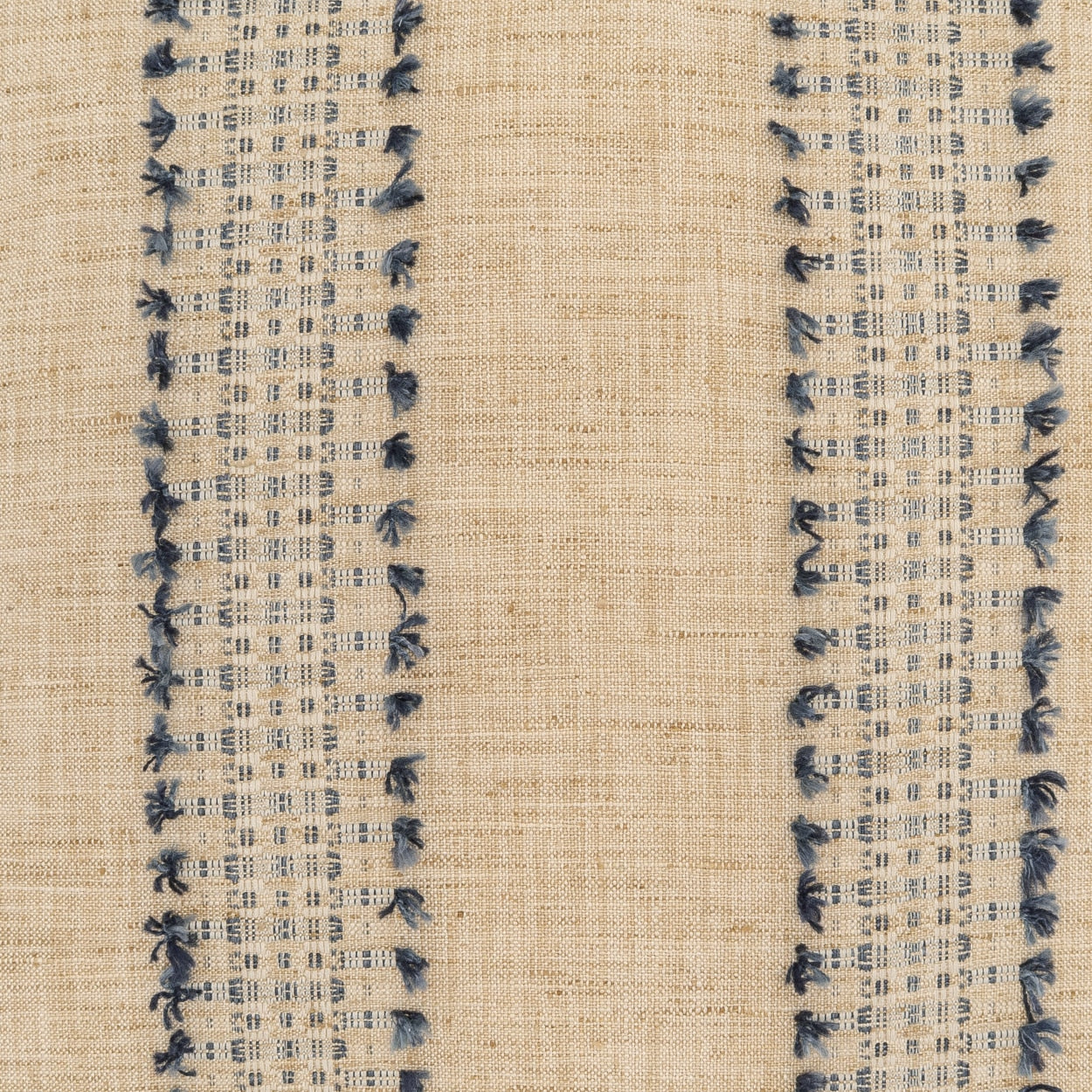 D.V. KAP HOME 4362-I-YARD Espira Fabric - Indigo Beach, Global, Farmhouse, Stripes Tan, Blue - Espira