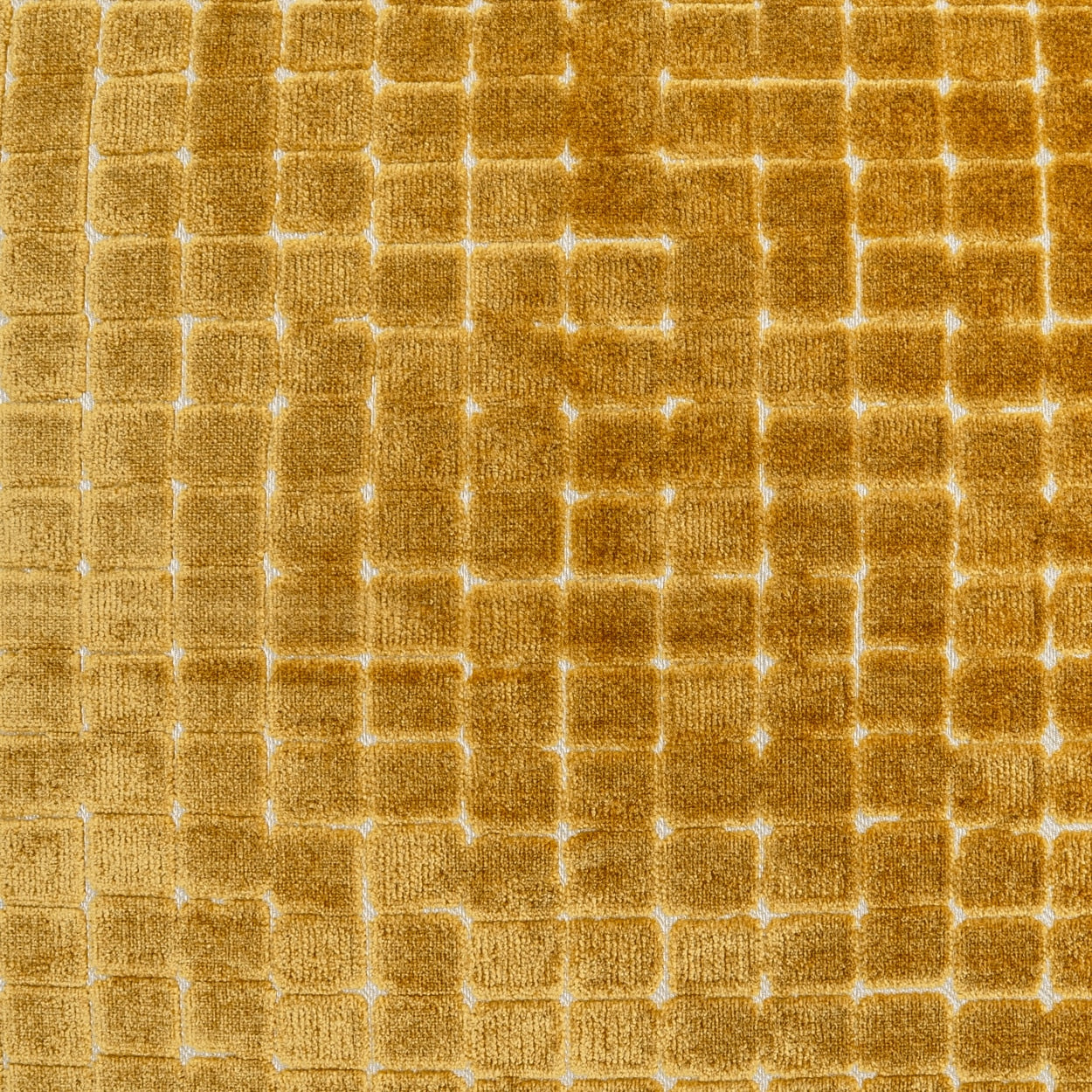 D.V. KAP HOME 4373-A-YARD Ruoti Fabric - Amber Modern, Transitional, Geometric, Solid Yellow, Gold - Ruoti