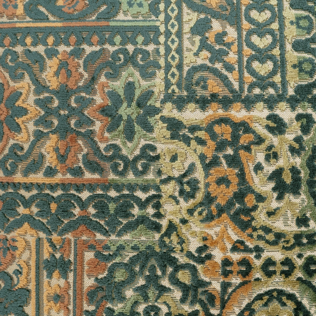 D.V. KAP HOME 4376-YARD Muir Fabric Global, Transitional Turquoise,Teal - Muir