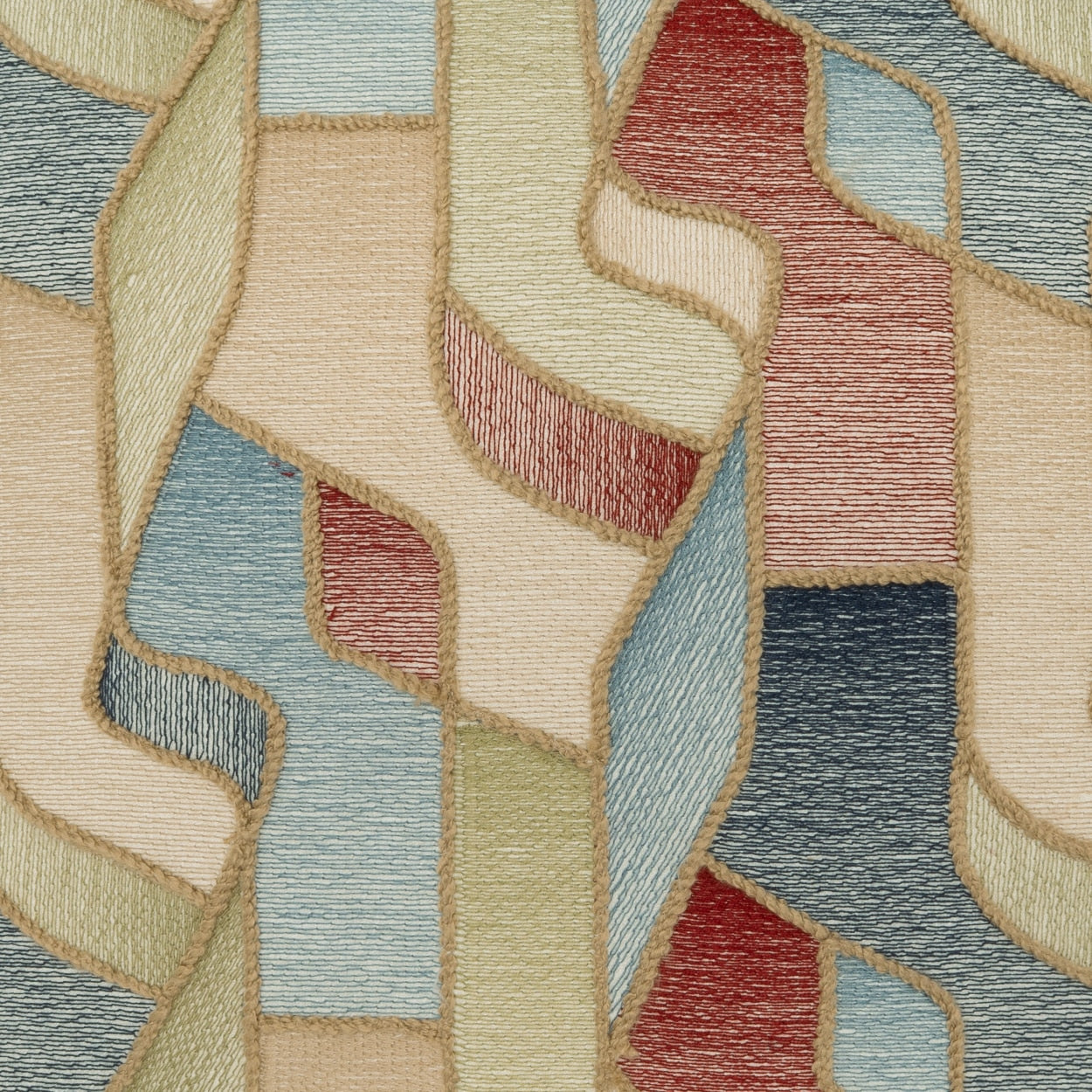 D.V. KAP HOME 24" x 24" Tessella Modern, Abstract, Geometric, Embroidery - 4419-2424