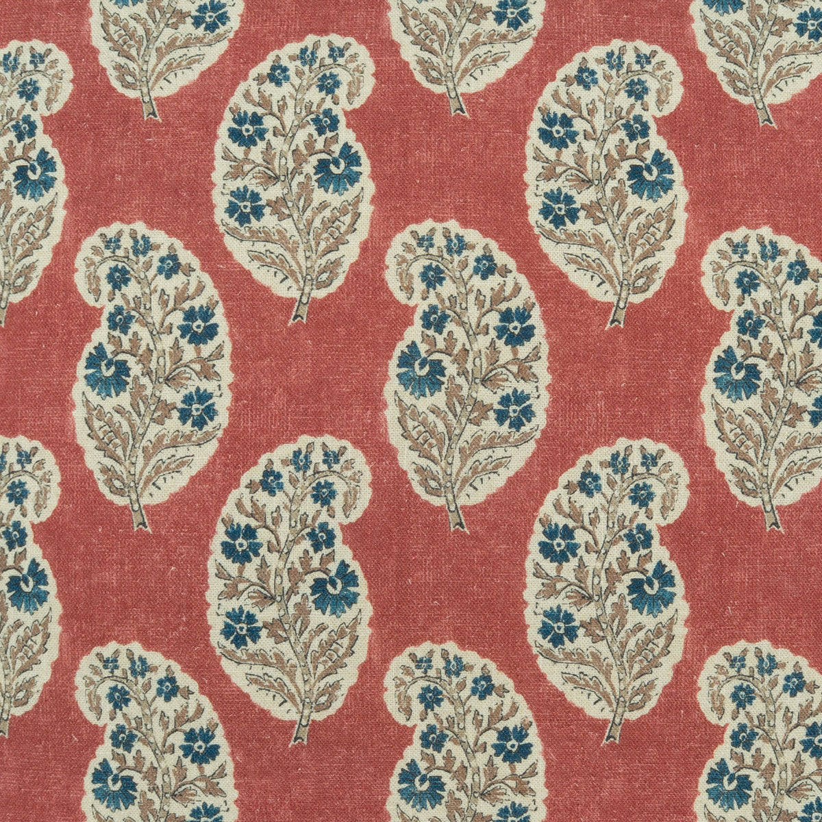 D.V. KAP HOME 4494-C-YARD Boteh Fabric - Crimson - Boteh