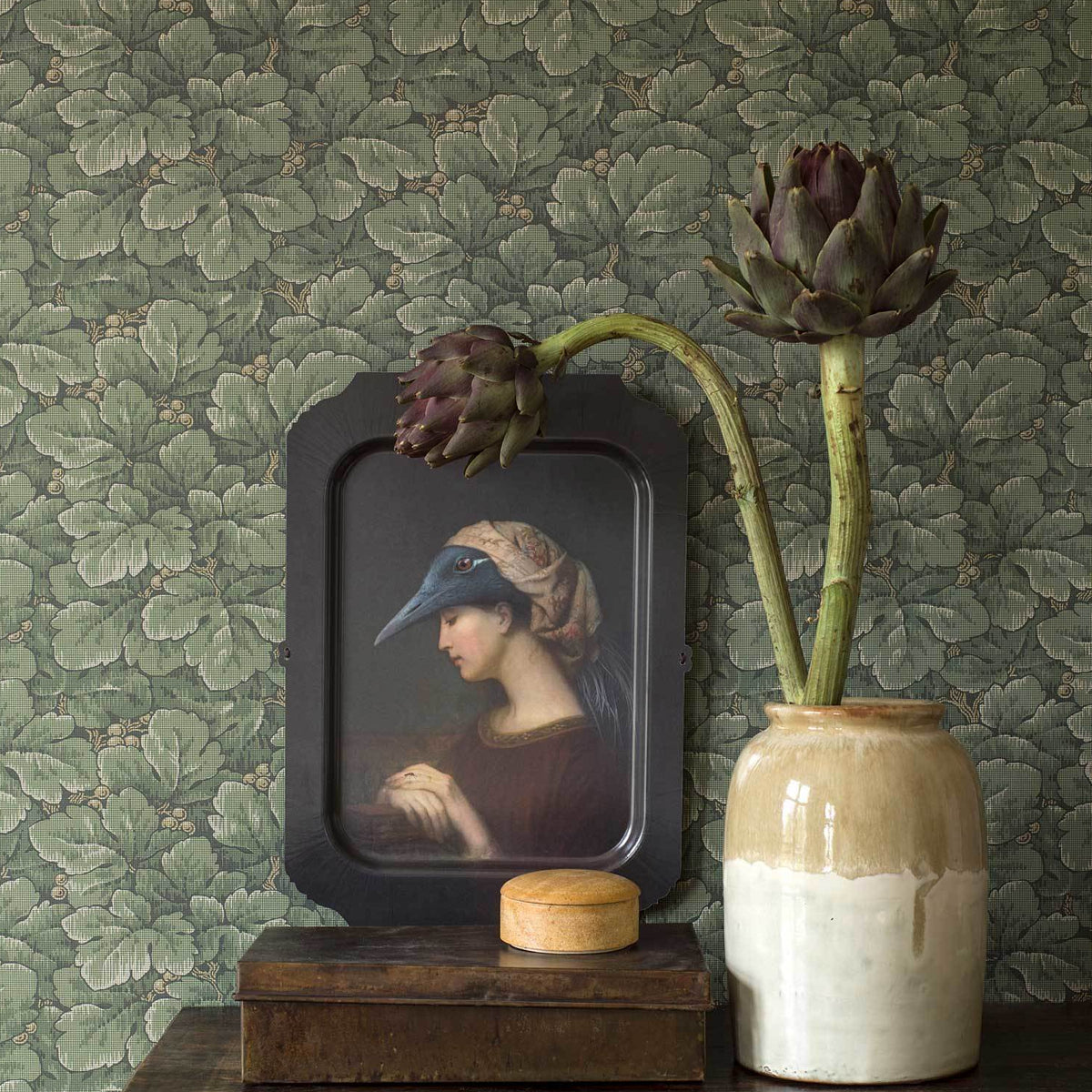 SCHUMACHER WALLCOVERING BORASTAPETER WALDEMAR SPRUCE - 4544