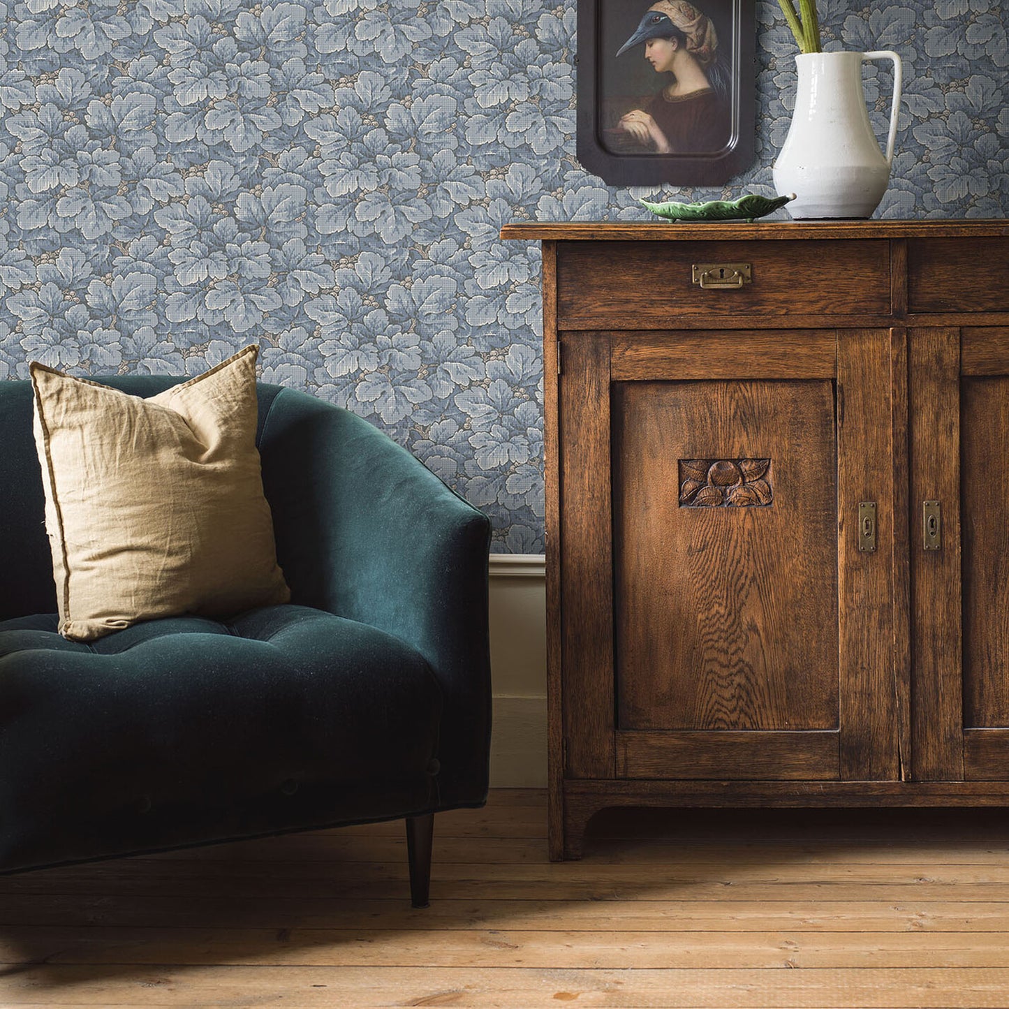 SCHUMACHER WALLCOVERING BORASTAPETER WALDEMAR BLUE - 4545