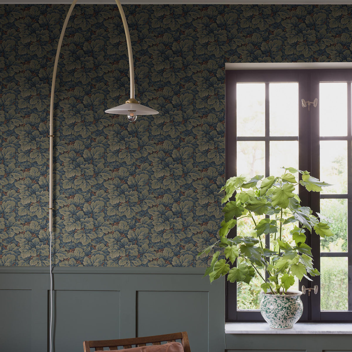 SCHUMACHER Borastapeter WALDEMAR BLUE , GREEN - 4587