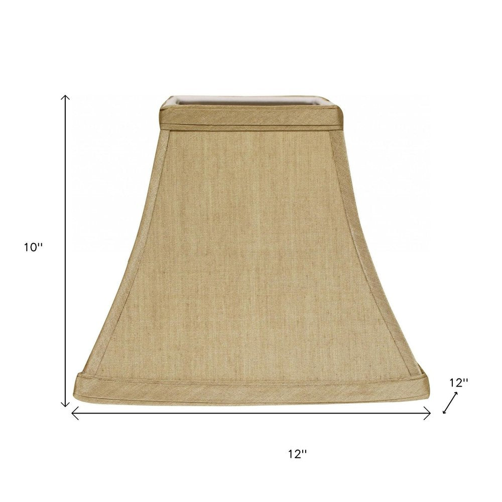 Tan No Slub Innsbruck Square Lamp Shade