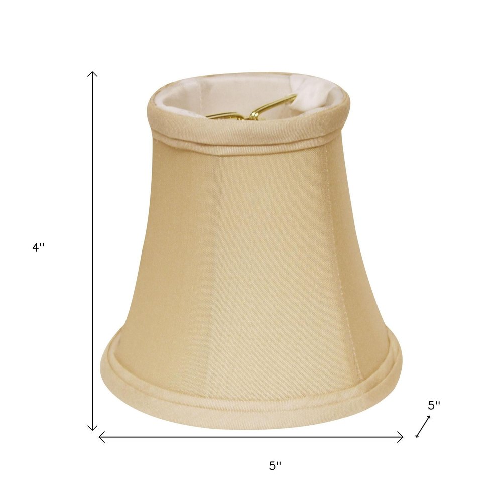Natural Pongee Silk Bell Lamp Shade