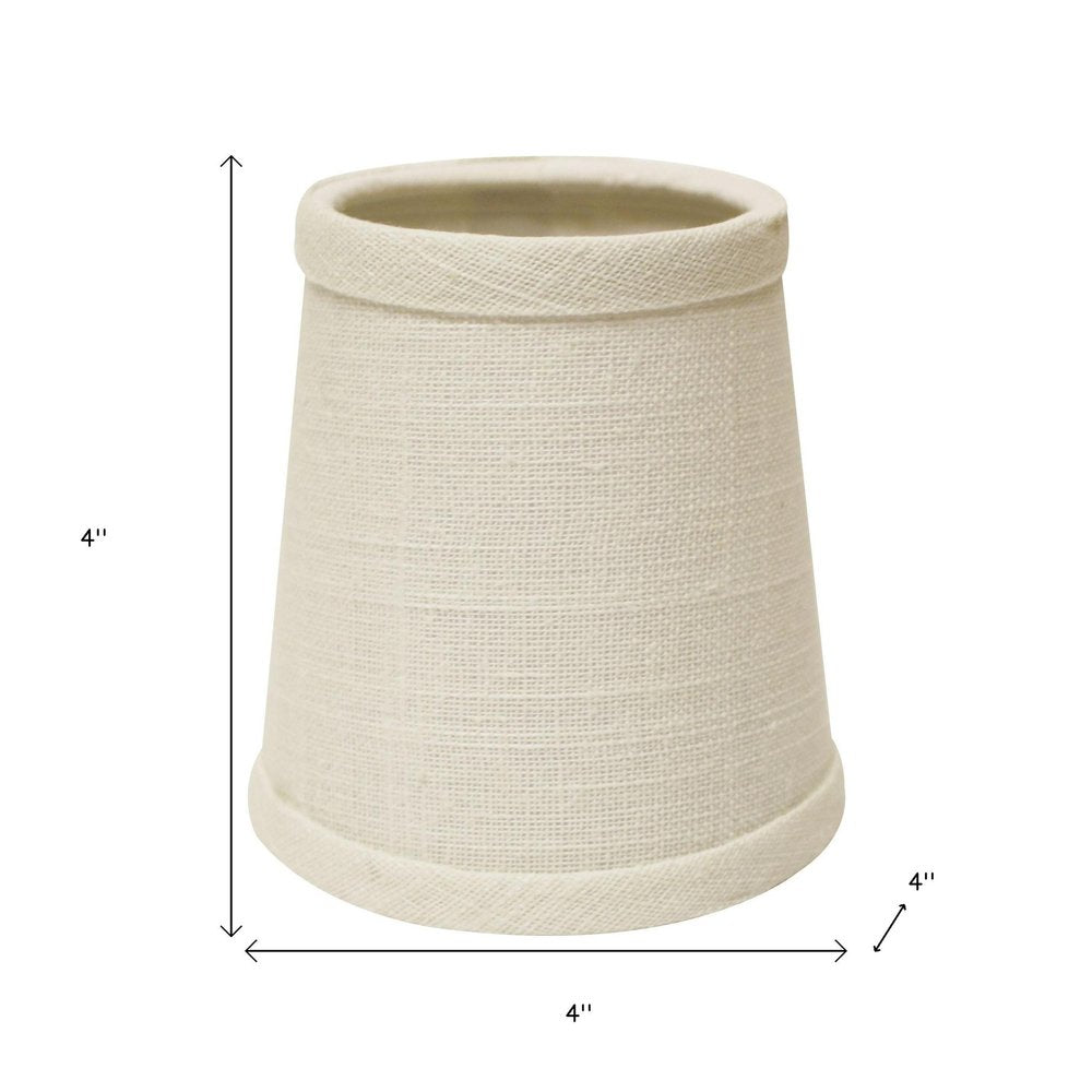 Off White Linen Empire Lamp Shade