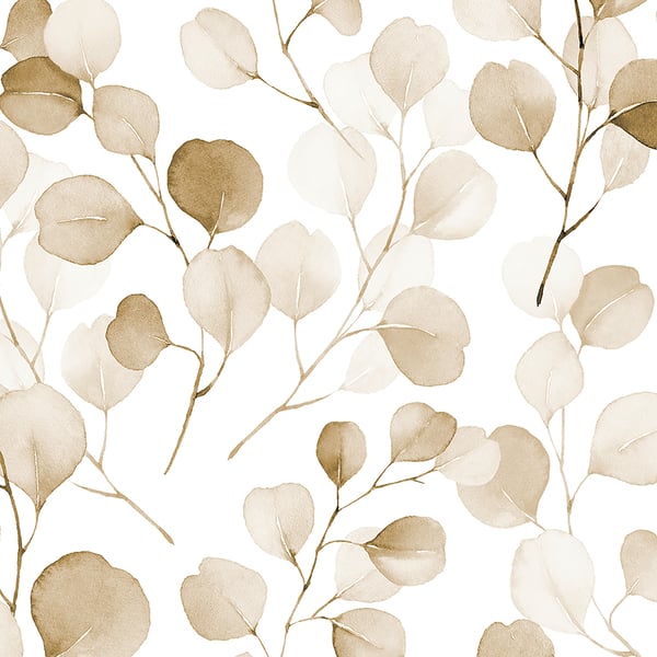 Galerie Wallcoverings Flora Eucalyptus Galerie Wallcoverings Bronze, Brown - 47422