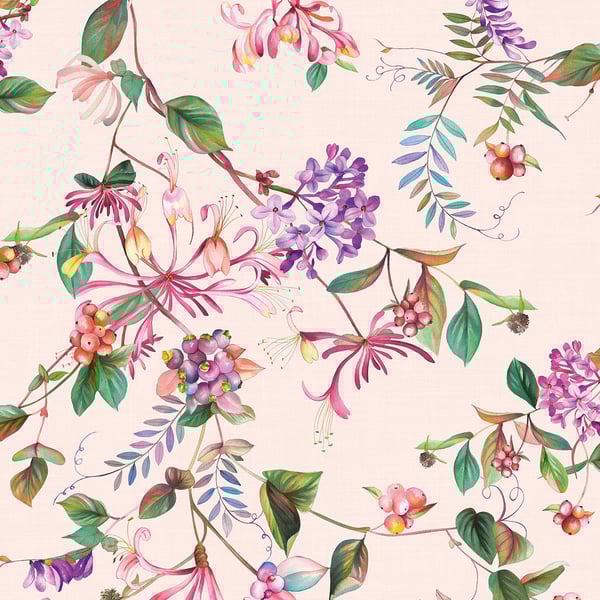 Galerie Wallcoverings Flora Summer Bouquet Galerie Wallcoverings Pink - 47457