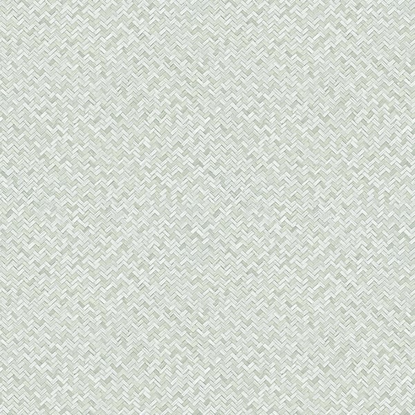 Galerie Wallcoverings Flora Herringbone Wve Galerie Wallcoverings Green - 47479