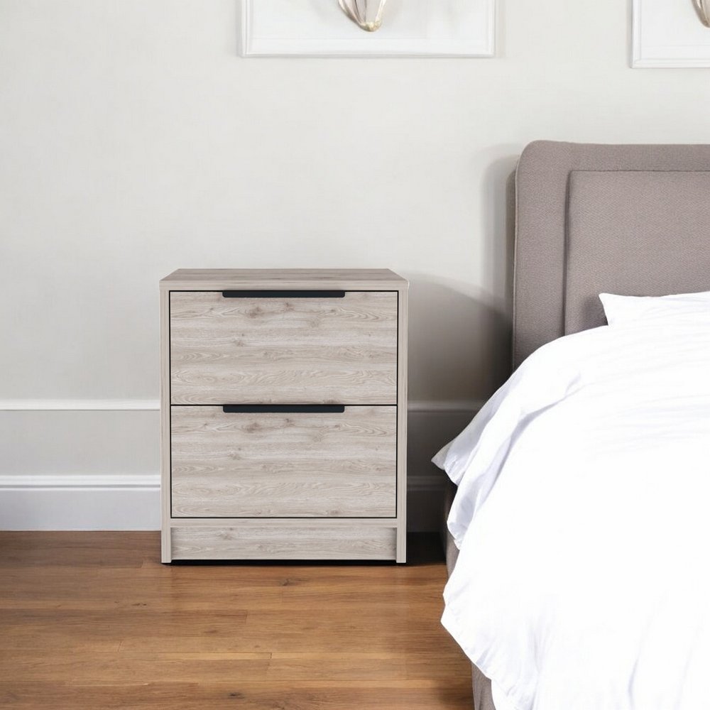 19" Wood One Drawer Nightstand