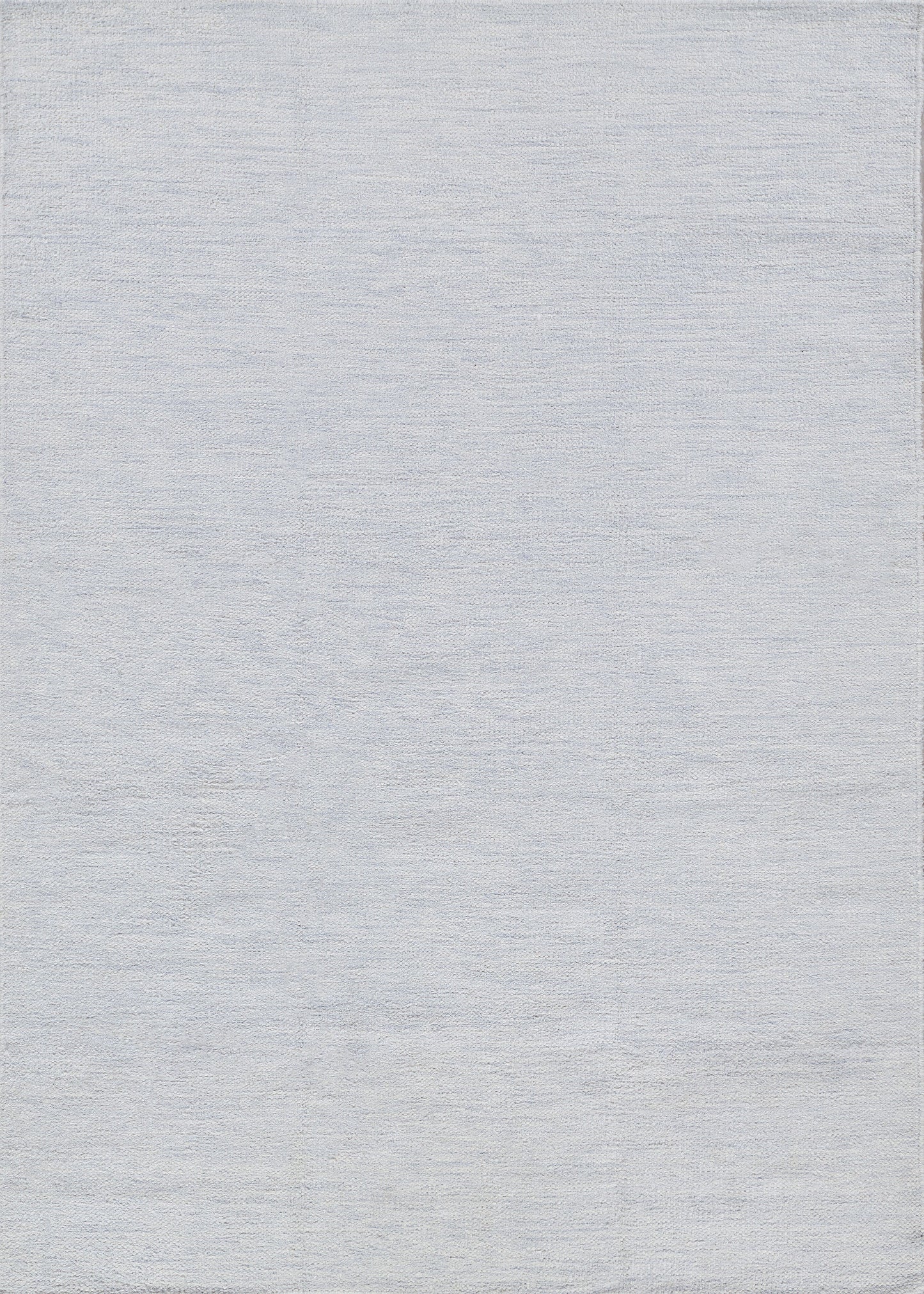 Light gray rectangular rug with subtle heathered texture and soft woven surface, ideal for living rooms.