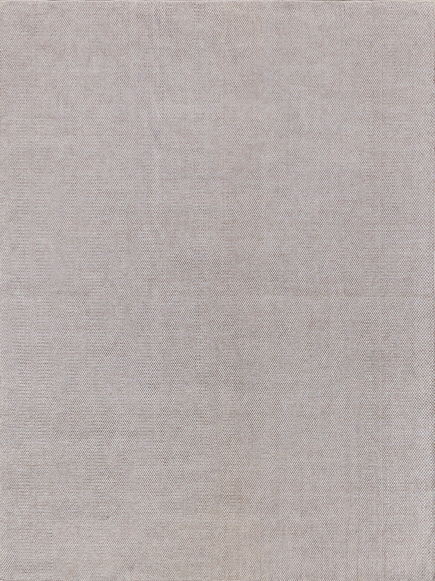 Light beige flatweave rug with a textured surface, rectangular 5 ft by 8 ft.