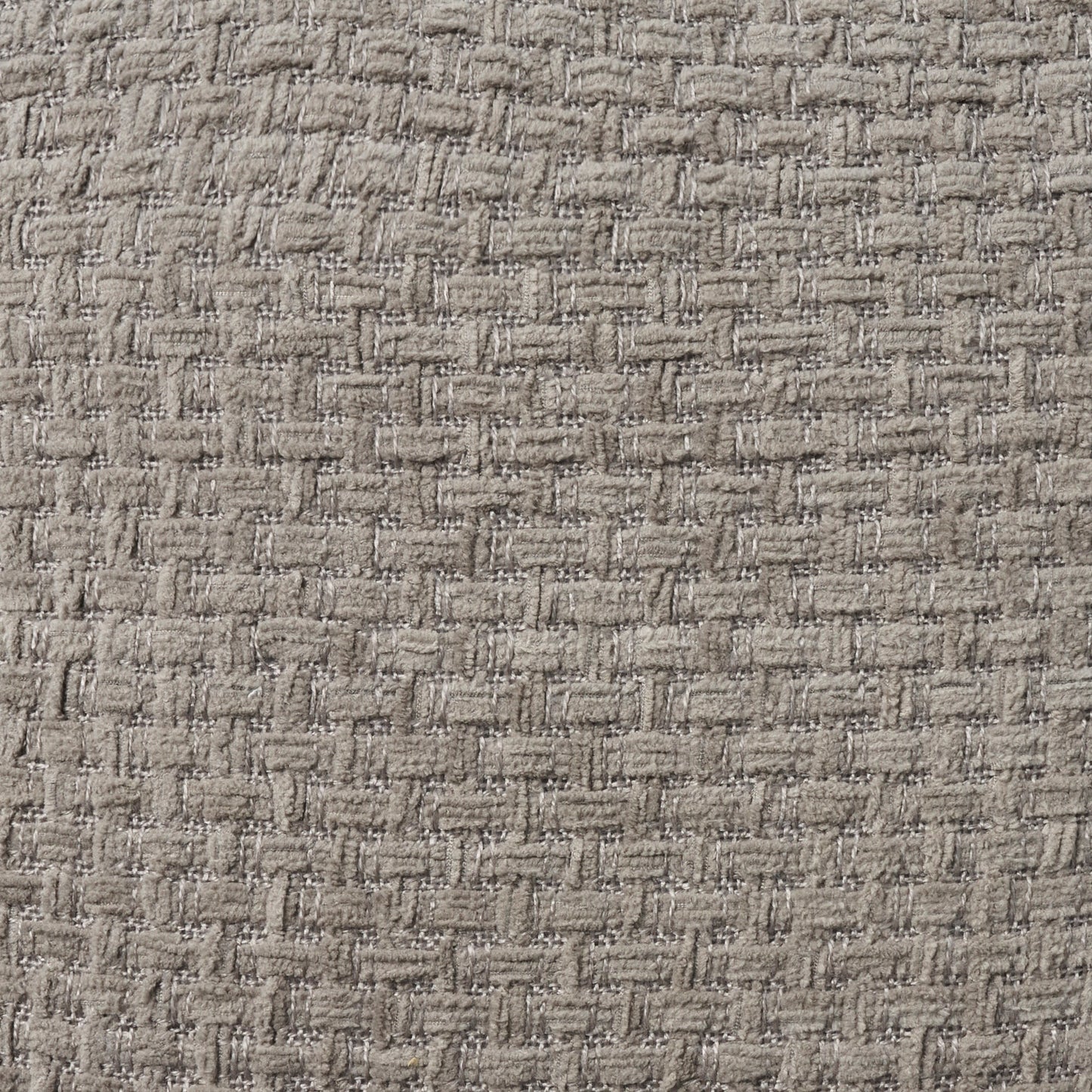 Beige-gray basket-weave fabric texture; close-up upholstery material with chunky woven pattern.