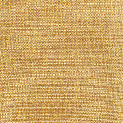 Close-up of shimmering brown and yellow woven fabric with metallic threads, textured upholstery fabric.