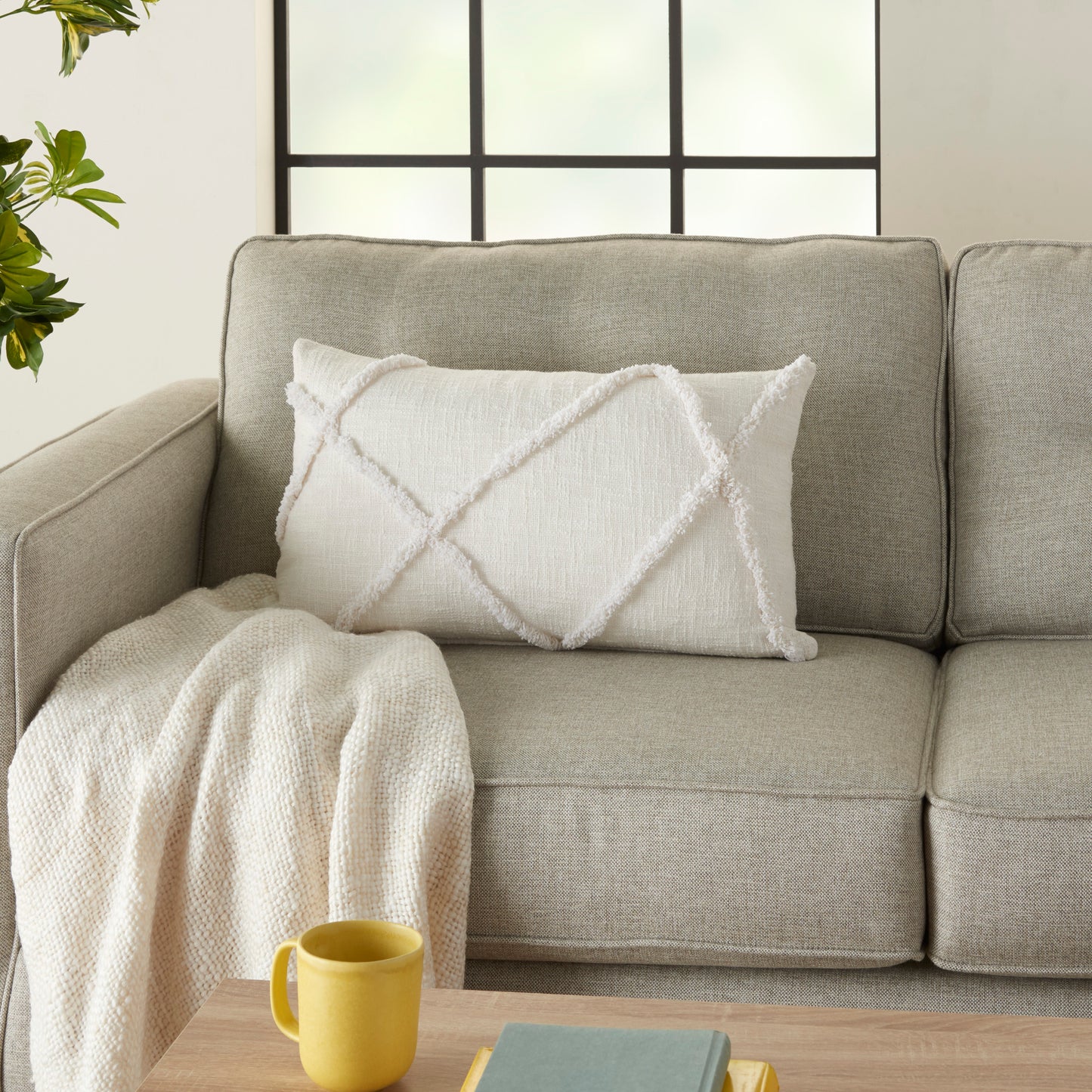 NOURISON HOME 14" x 24" Mina Victory Modern White - 798019075538