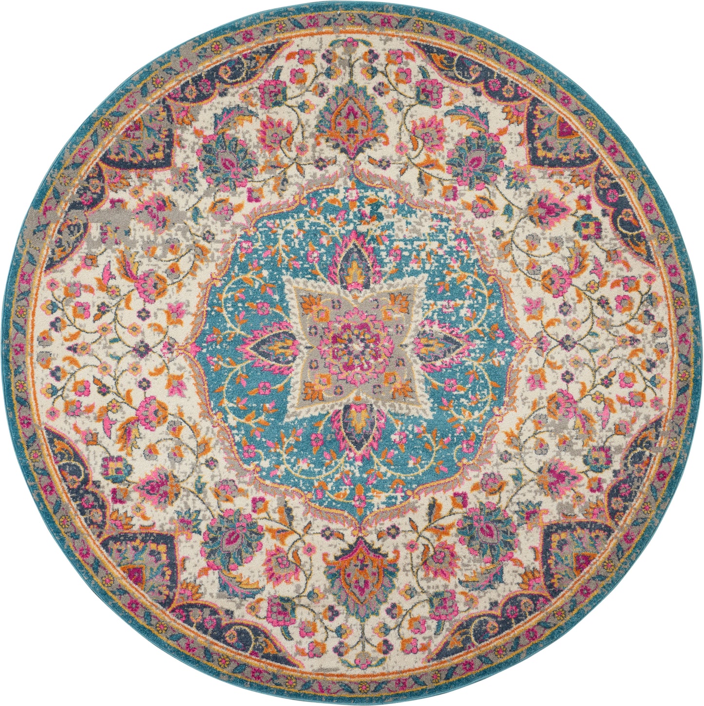 Nourison Rugs Nourison Home Transitional 5' X Round - 099446717740