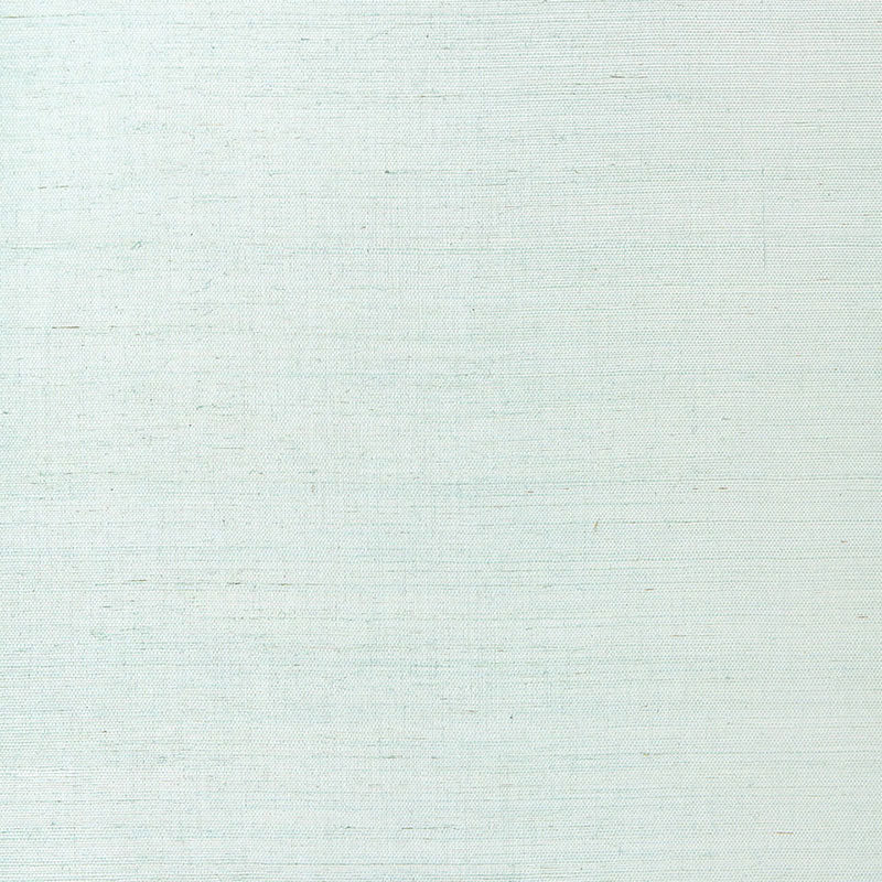 Pale blue linen-like fabric swatch with subtle weave, soft texture for upholstery or curtains.
