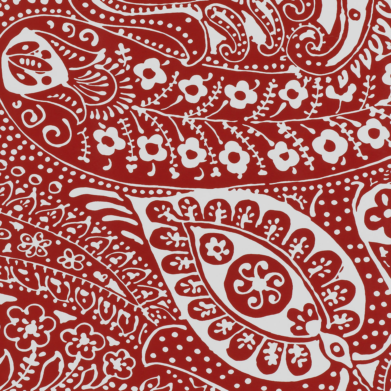 SCHUMACHER AVANT GARDE PAISLEY PRINT RED - 5003191