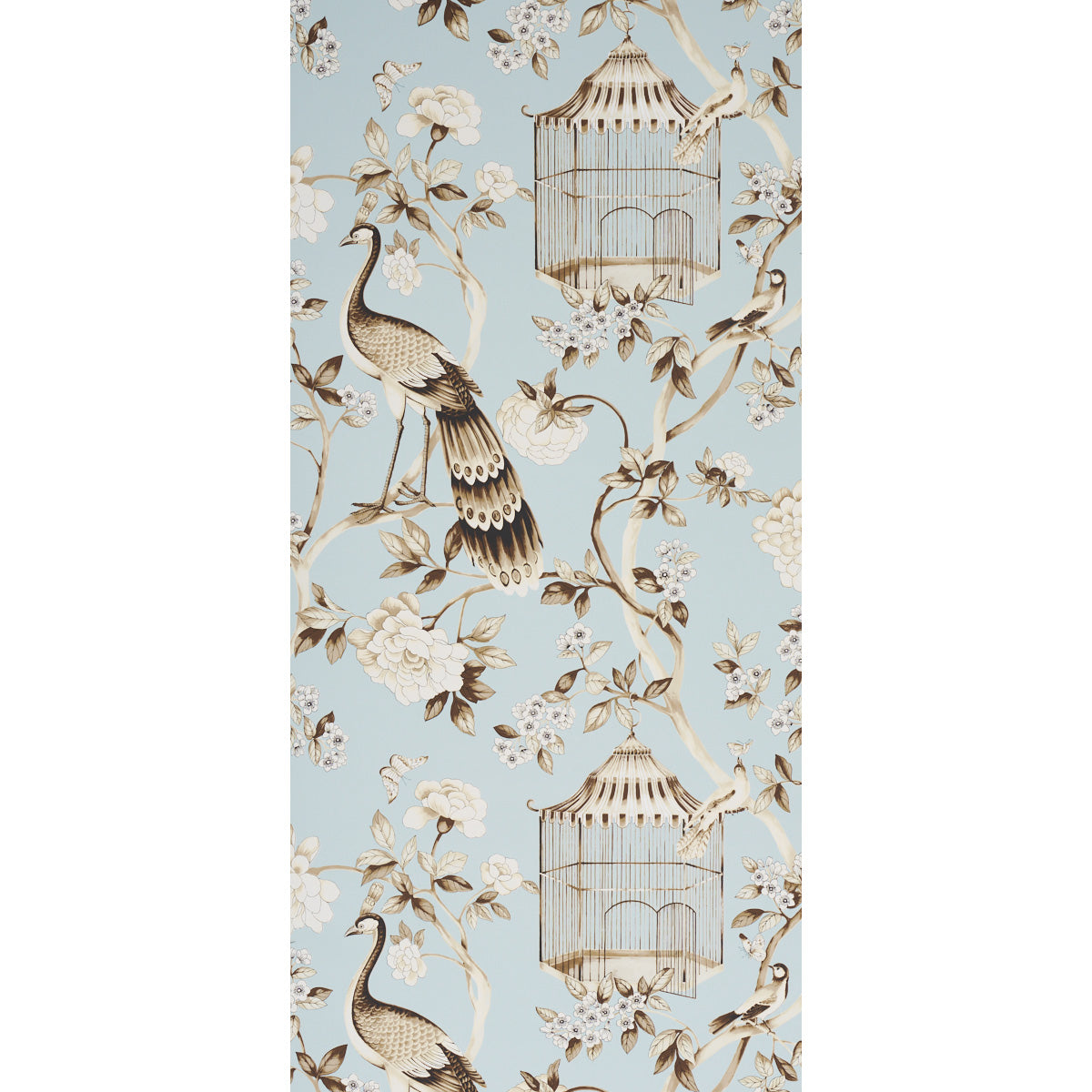 SCHUMACHER WALLCOVERING ATELIER OISEAUX ET FLEURS MINERAL - 5004080