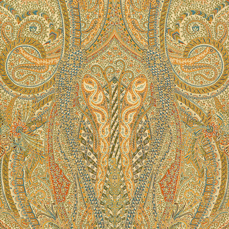 SCHUMACHER WALLCOVERING PALAZZO EMILE CACHEMIRE SPICE - 5004191