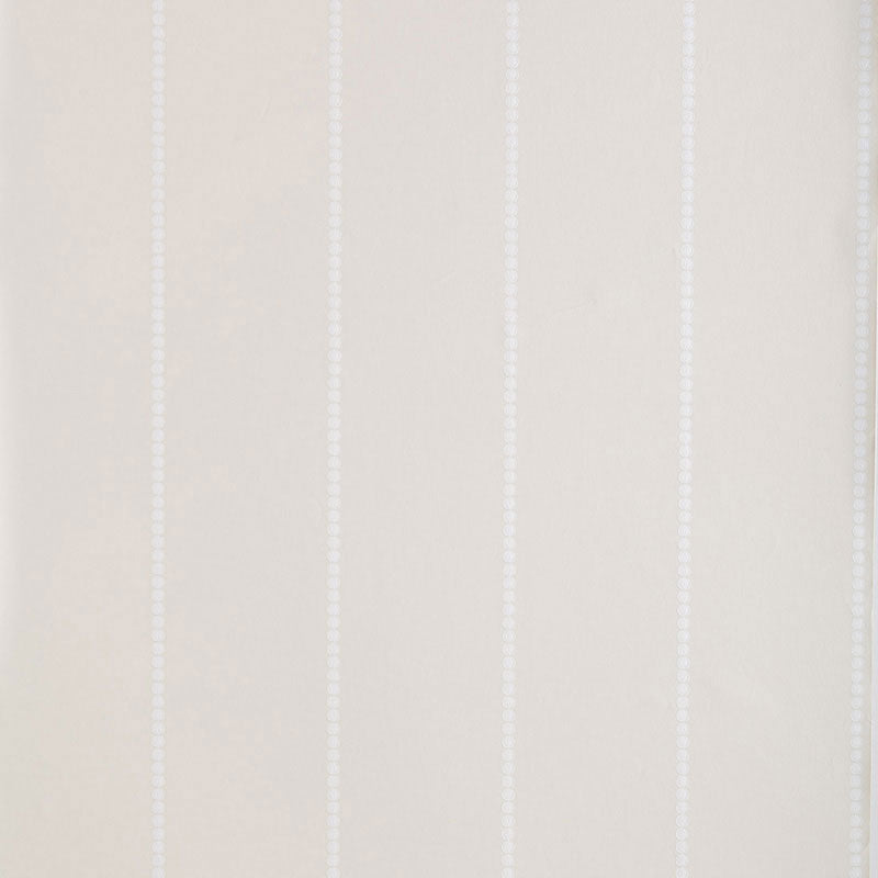 Beige wallpaper with subtle vertical white dotted stripes, contemporary minimal wall covering.