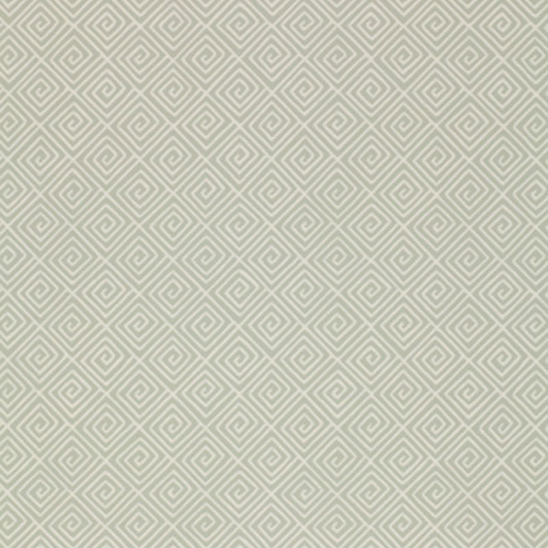 Beige textile with a subtle light-gray Greek key motif.